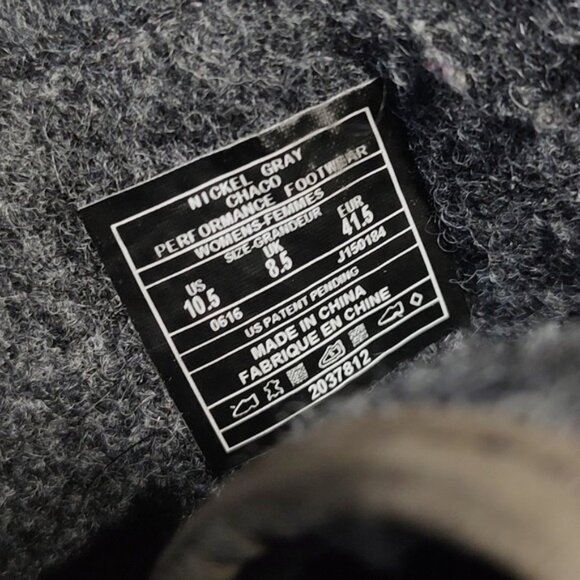 Chaco Barbary Nickel Gray Wool Leather Waterproof Boots 10.5 - Picture 9 of 9